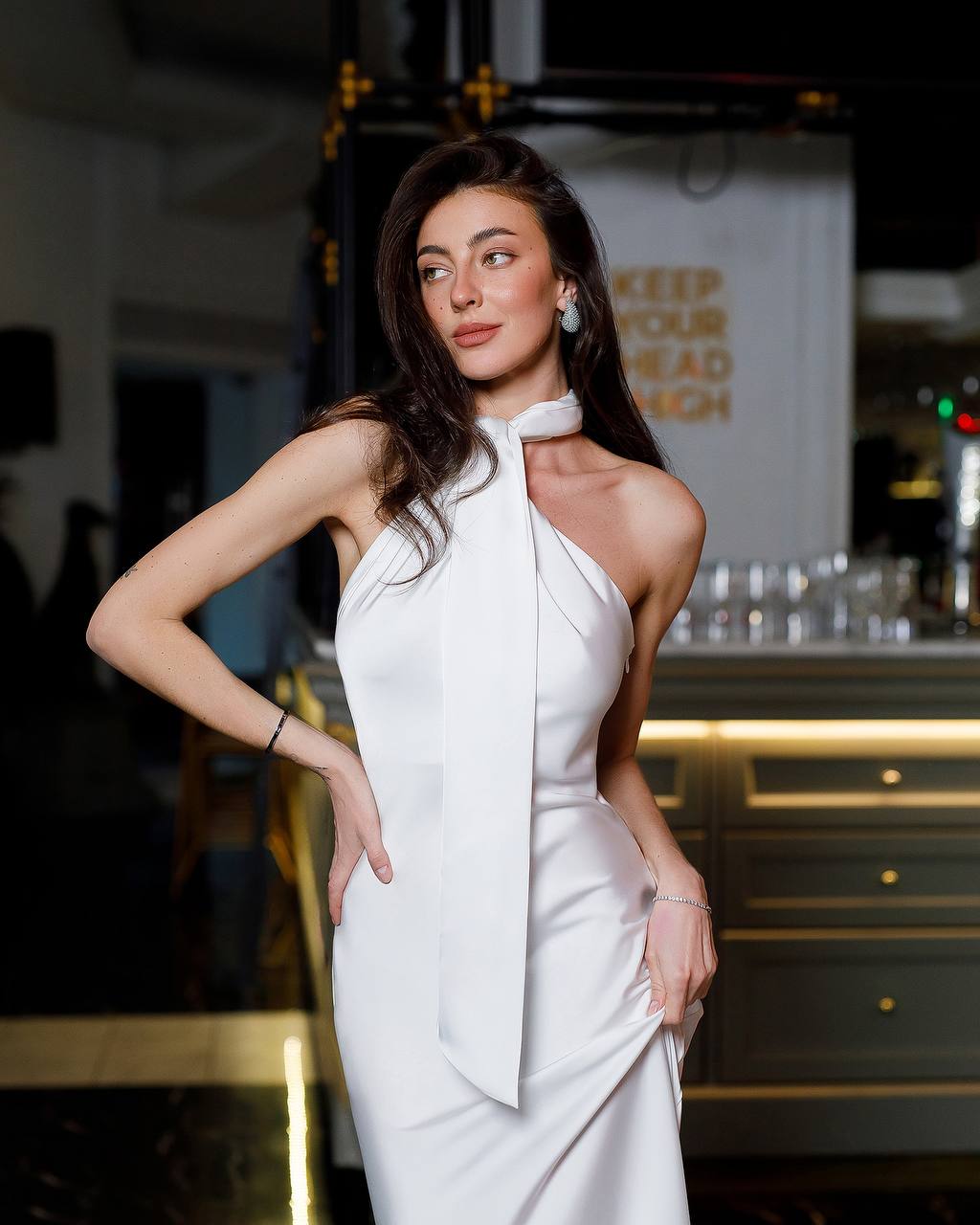 Aura Maxi Dress- Milk