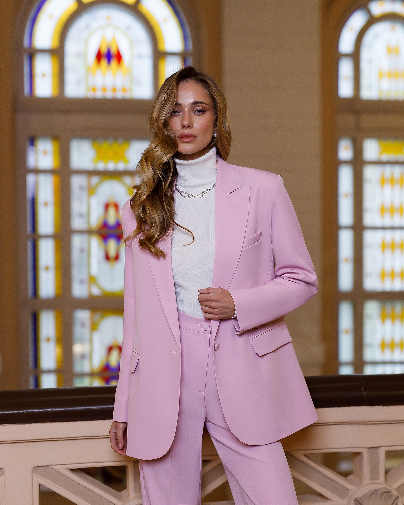 The Classic Pink Suit