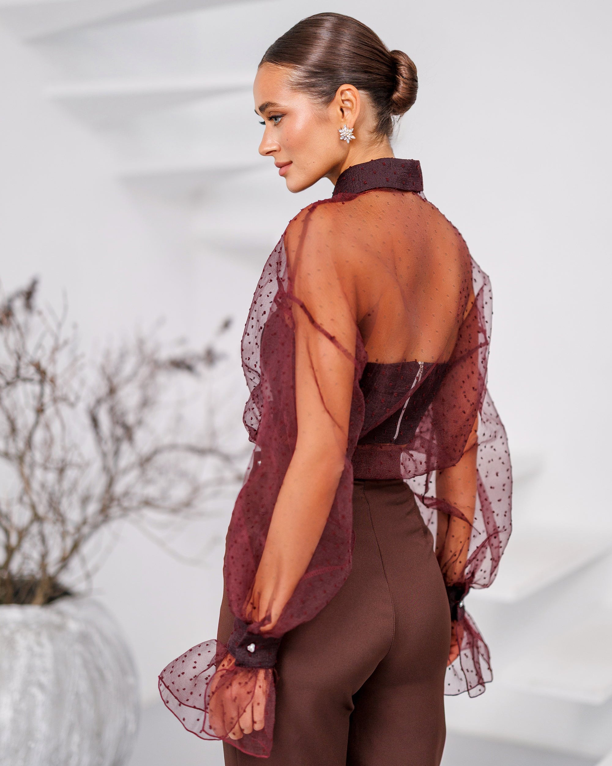 Elia Shirt - Burgundy