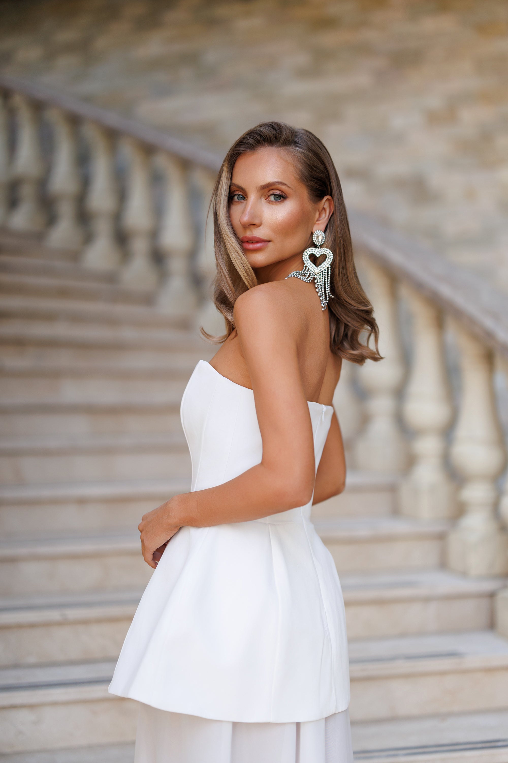 Aria Mini Dress - White