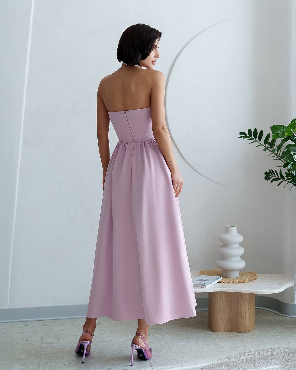 Tulip Midi Dress - Pink