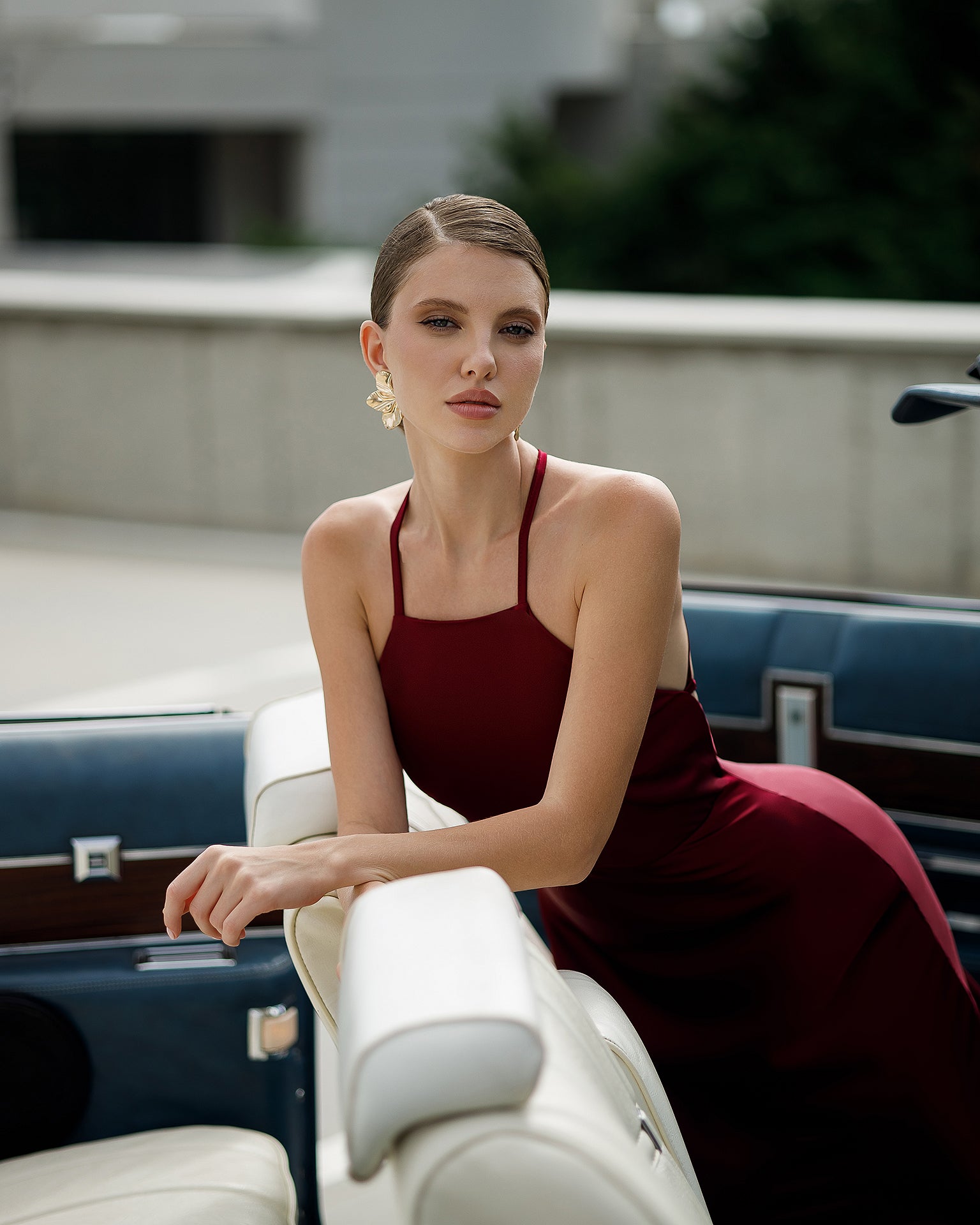 Eden Maxi Dress - Burgundy