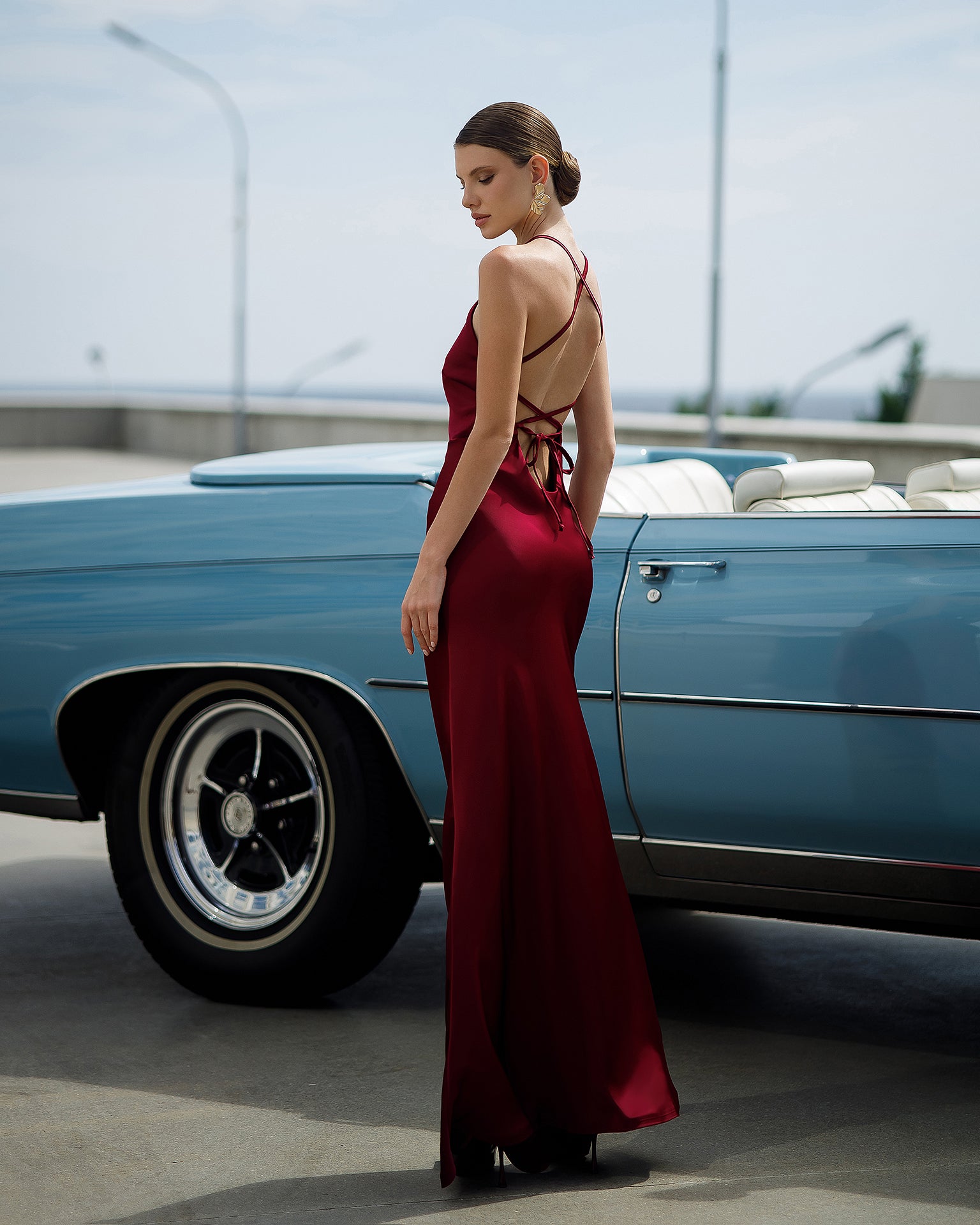 Eden Maxi Dress - Burgundy