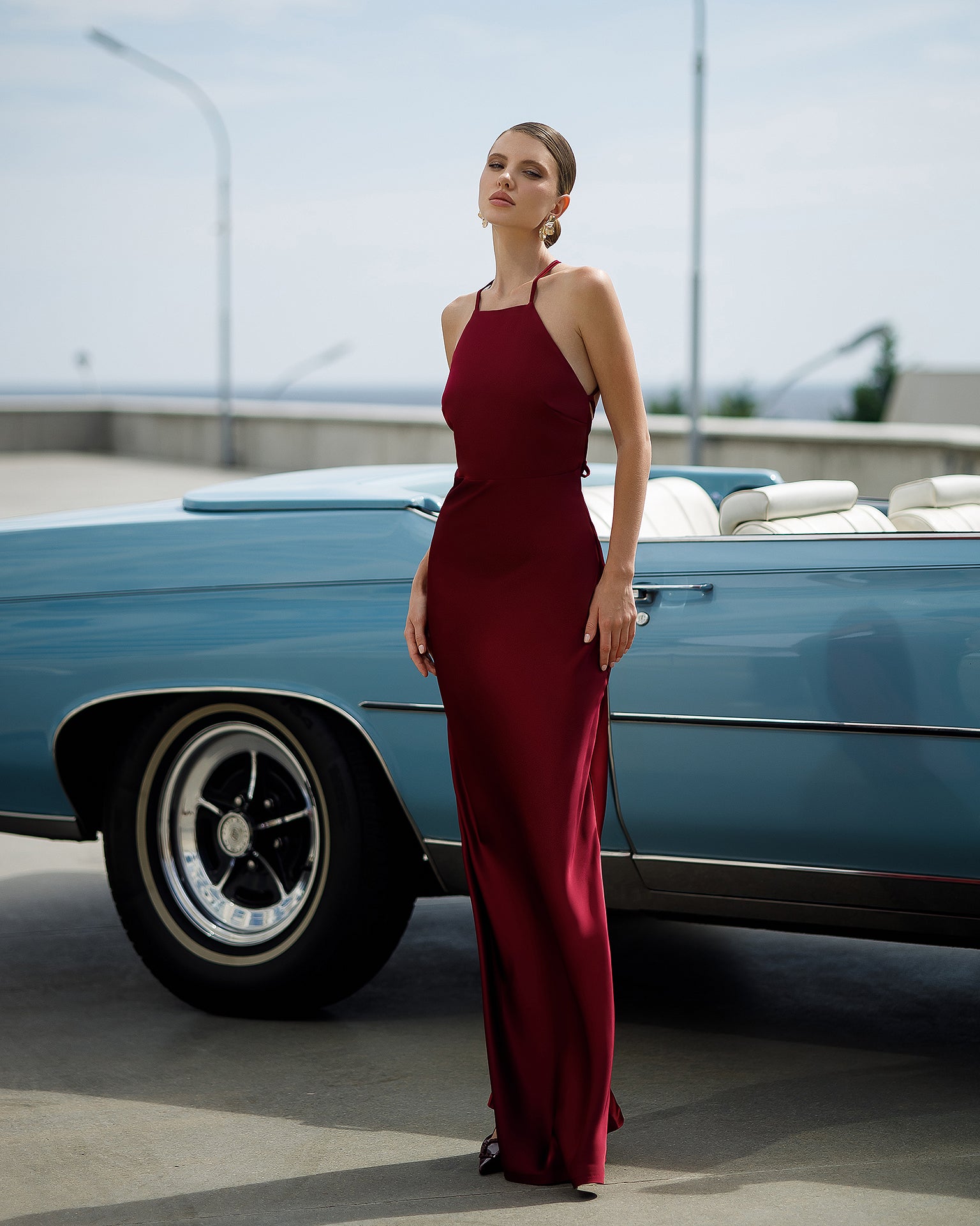 Eden Maxi Dress - Burgundy