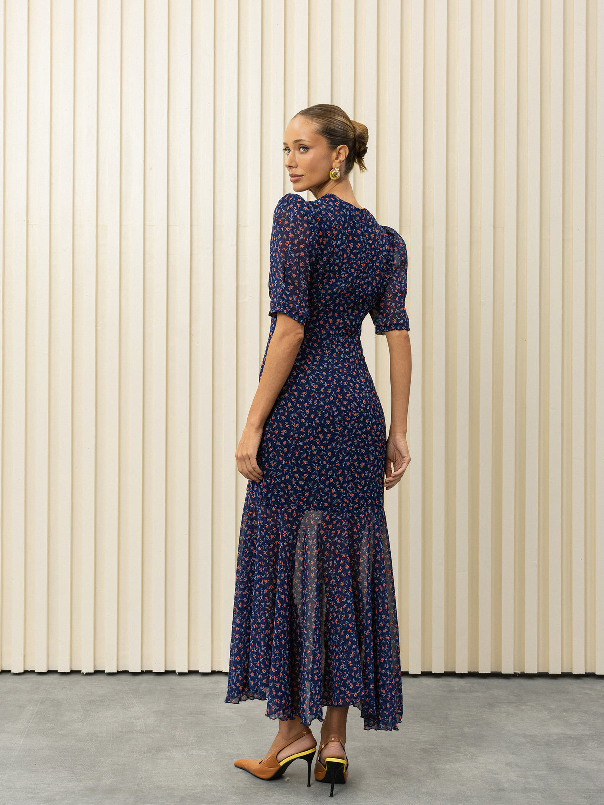 Juliette Dress - Navy Blue