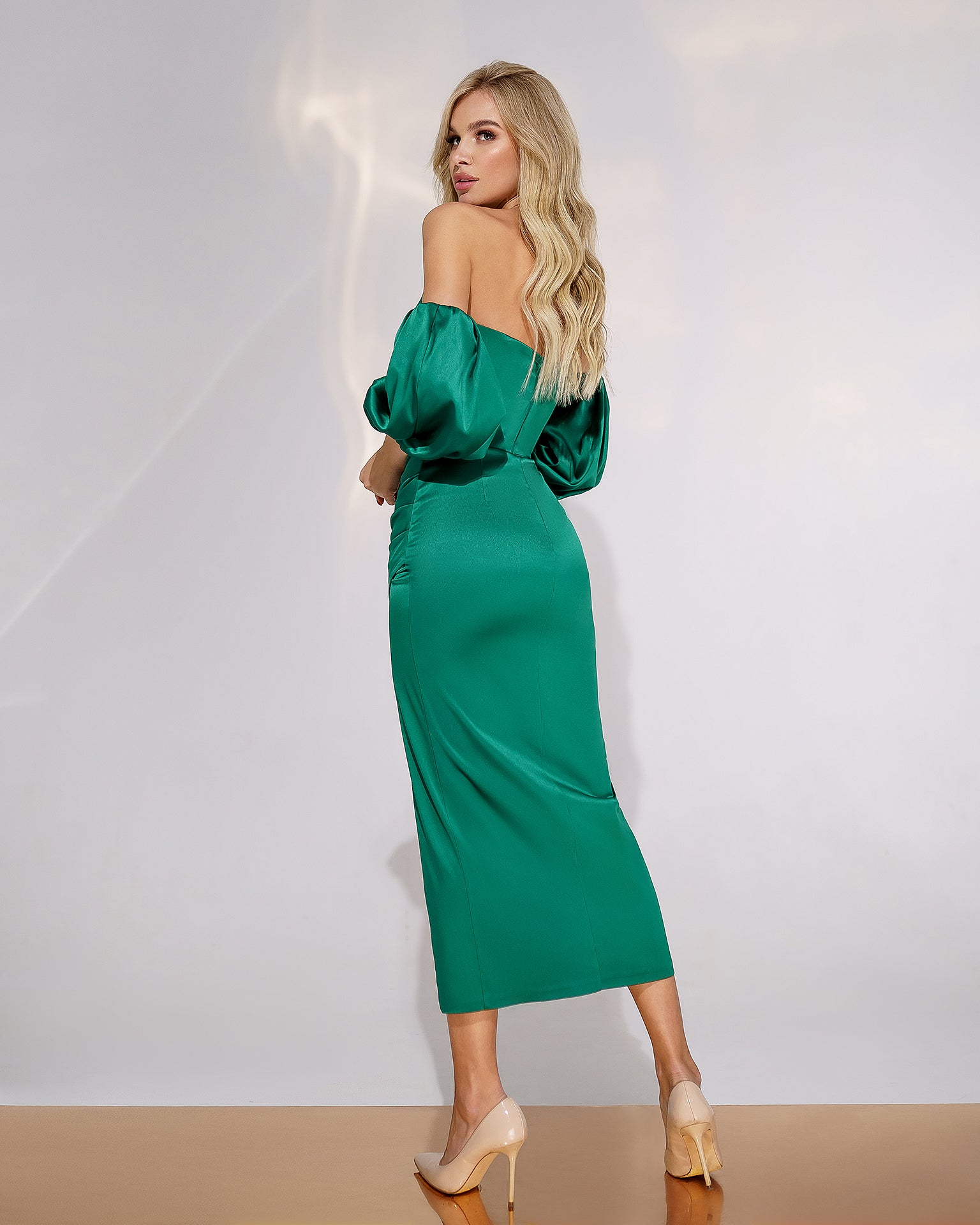 Serenity Midi Dress - Emerald