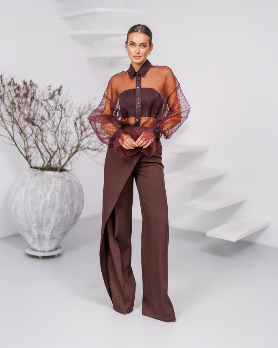 Elia Shirt - Burgundy