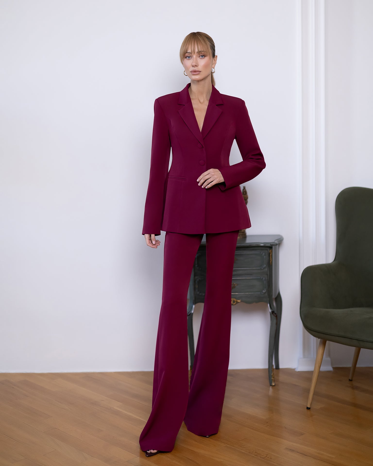 Renée Suit — Burgundy