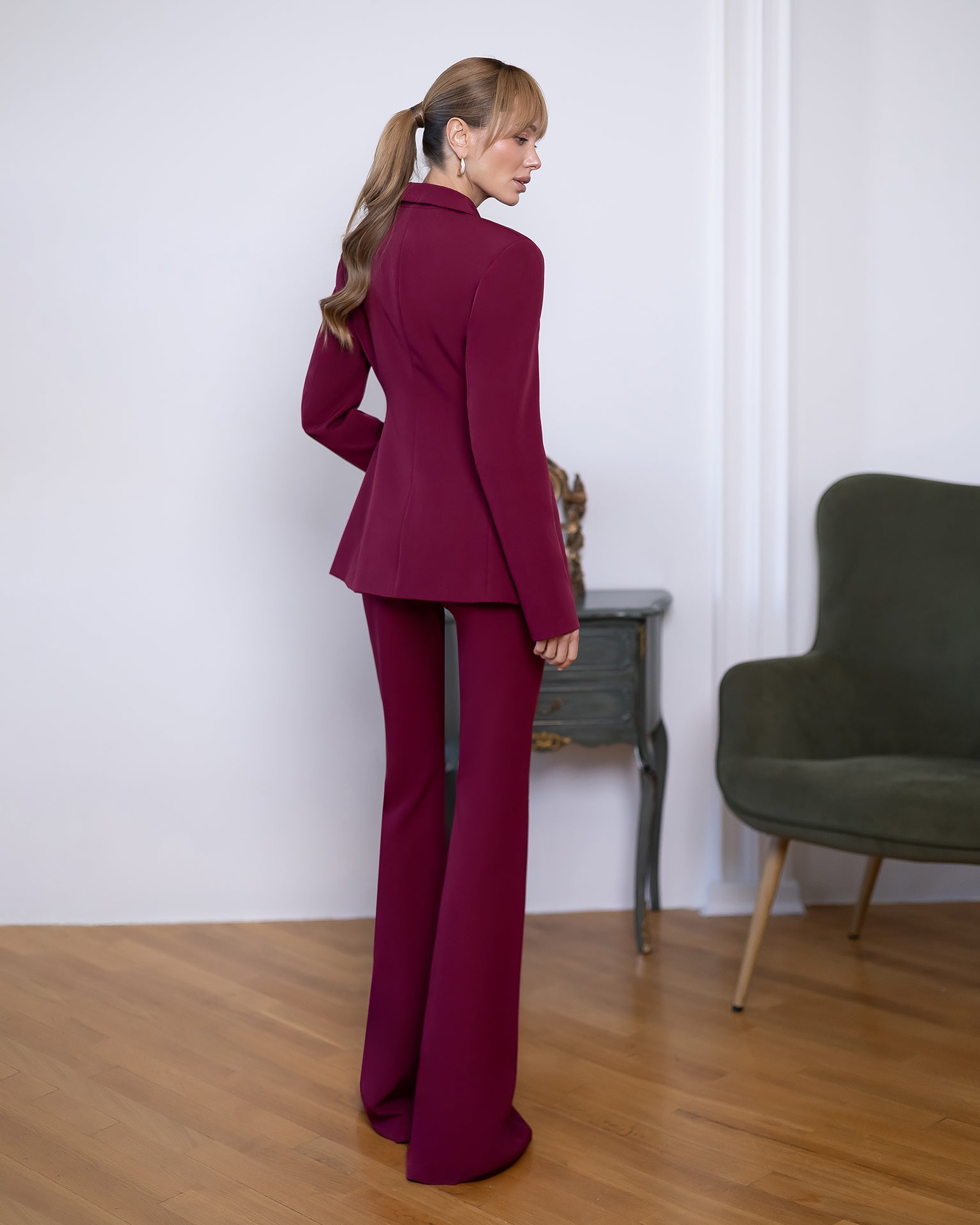 Renée Suit — Burgundy